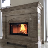 Портал для каміна Bravo Туніс Daino Reale мармур бежевий прямий Портал для каміна Bravo Туніс Daino Reale мармур бежевий прямий