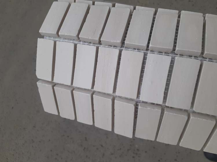 Мозаїка з керамограніту Kotto Ceramica MI7 23460104C Beige 300 x 300 х 7 (прямокутник 23 x 46)