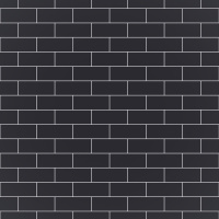 Мозаика керамическая Kotto Ceramica BRICK B 6022 Grafit Black  300x300х9 (48х124) 0,075 м2