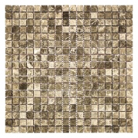 Мозаика из мрамора Полированная МКР-4П (15x15) Emperador Dark TR Мозаика из мрамора Полированная МКР-4П (15x15) Emperador Dark TR