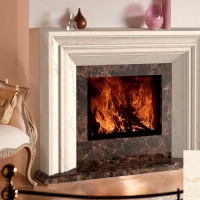 Портал для каміна Bravo Ніцца Botticino + Emperador Dark мармур бежевий/коричневий прямий Портал для каміна Bravo Ніцца Botticino + Emperador Dark мармур бежевий/коричневий прямий