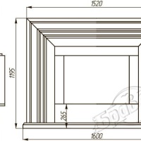 Портал для каміна Bravo Ніцца Botticino + Emperador Dark мармур бежевий/коричневий прямий Портал для каміна Bravo Ніцца Botticino + Emperador Dark мармур бежевий/коричневий прямий