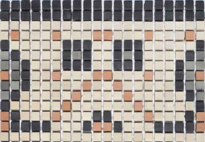 Мозаика из керамогранита Kotto Ceramica MI7 K060704 Lviv Legends фриз Beige/Focato/Buchero/Nero