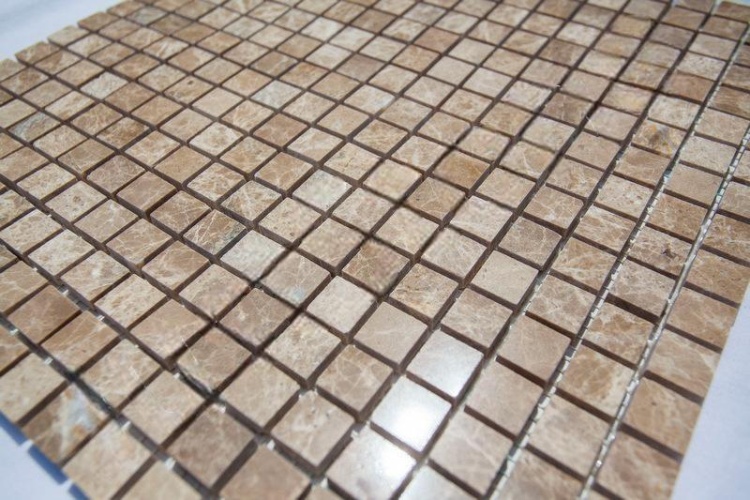 Мозаїка з мармуру Полірована МКР-4П (15x15) Emperador Light