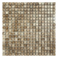 Мозаїка з мармуру Полірована МКР-4П (15x15) Emperador Light Мозаїка з мармуру Полірована МКР-4П (15x15) Emperador Light