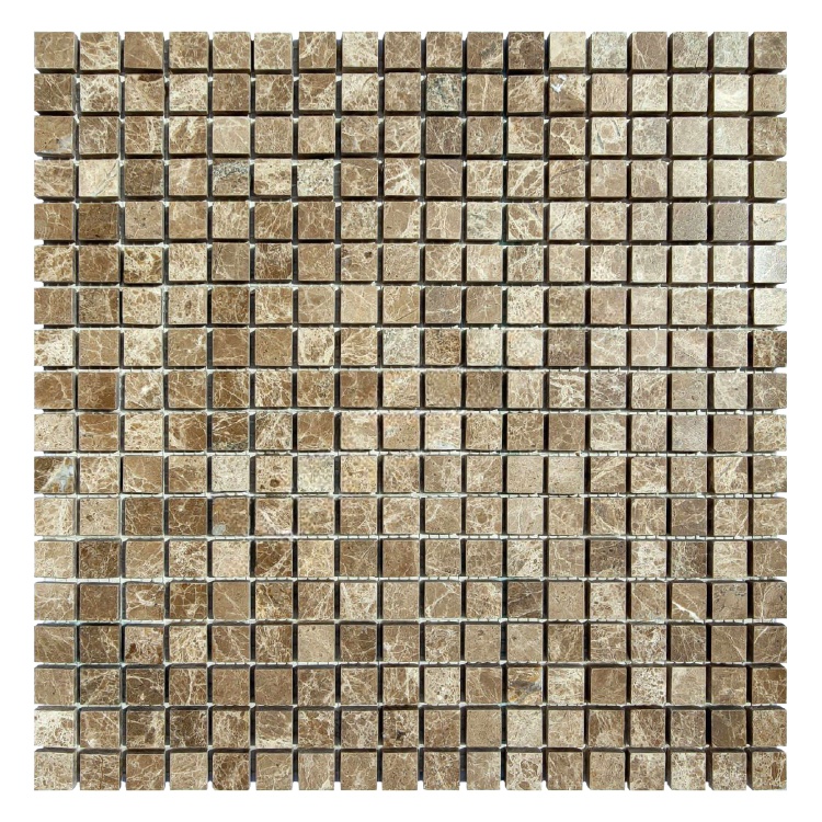 Мозаїка з мармуру Полірована МКР-4П (15x15) Emperador Light