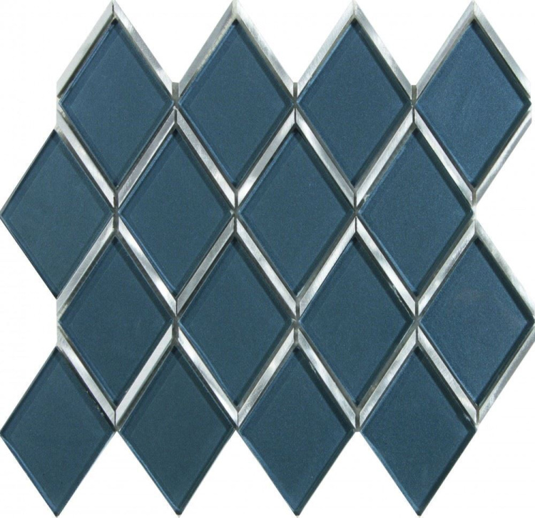 Мозаїка Dune Status 26.5*30 скляна зі сталевими вставками