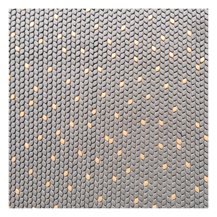 Мозаика Mozaico De Lux V-Mos VJB-211 Grey&Gold 29,7х31,5 см