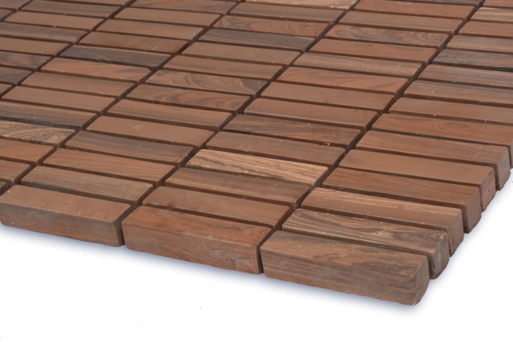 Мозаїка з керамограніту Kotto Ceramica MI7 10500516C Noce 300 x 300 х 10 (прямокутник 10 x 50)