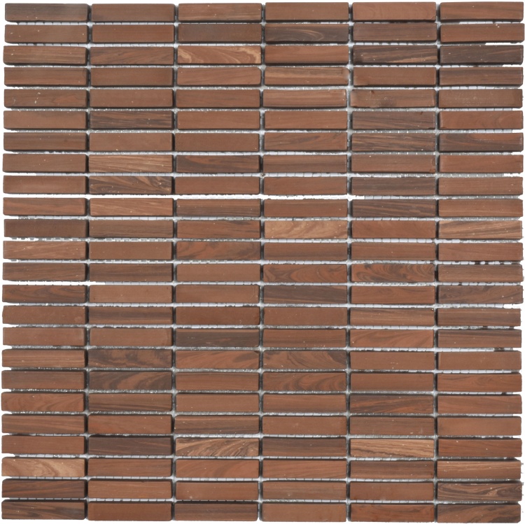 Мозаїка з керамограніту Kotto Ceramica MI7 10500516C Noce 300 x 300 х 10 (прямокутник 10 x 50)