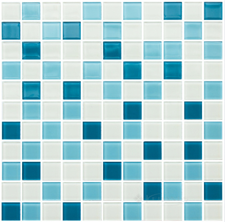 Мозаїка керамічна Kotto Ceramica GM 4039 C3 Cerulean w/white 300 х 300 х 4 ( 25 х 25 )