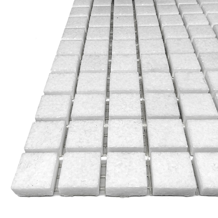 Мозаїка з мармуру Полірована МКР-4П (15x15) White Mix