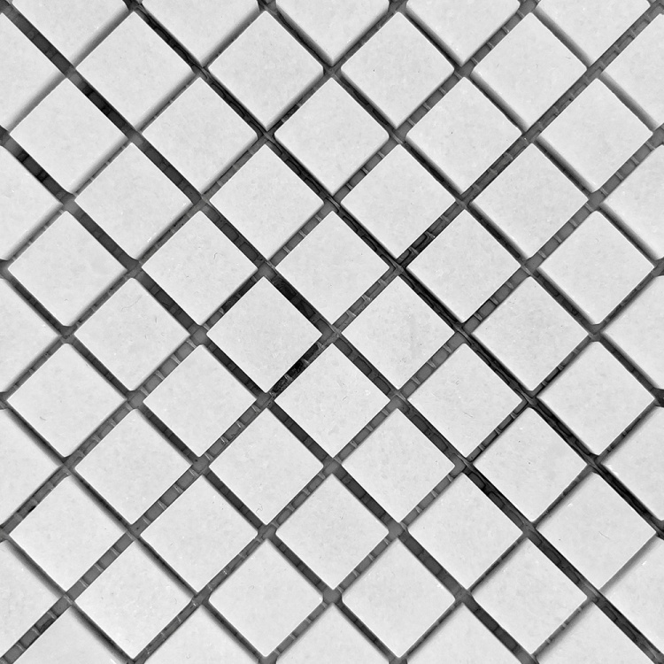 Мозаїка з мармуру Полірована МКР-4П (15x15) White Mix