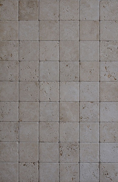 Плитка з травертину Light Tumbled 1х10х10 см, бежева із зістареною поверхнею Антик Export