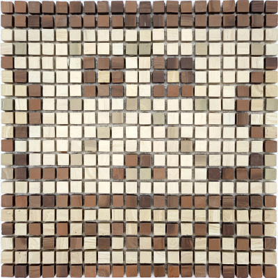 Мозаика из керамогранита Kotto Ceramica MI7 K060707 Lviv Legends фриз Sabbia/Noce/Solare/Muschiato