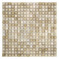 Мозаїка з травертину Матова МКР-4СН (15x15) Travertine Classic