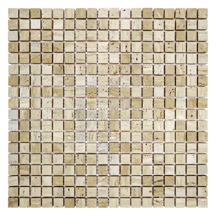 Мозаїка з травертину Матова МКР-4СН (15x15) Travertine Classic