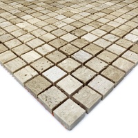Мозаїка з травертину Матова МКР-4СН (15x15) Travertine Classic