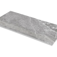 Сходинка з керамограніту Zeus Ceramica Kalakito Grey SZRXKA8BRNQ Еко 600х300х9,2 мм сіра, під камінь, матова, з протиковзскими прорізами Сходинка з керамограніту Zeus Ceramica Kalakito Grey SZRXKA8BRNQ Еко 600х300х9,2 мм сіра, під камінь, матова, з протиковзскими прорізами