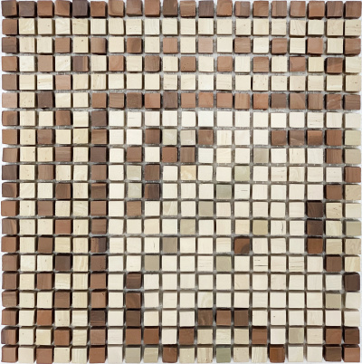 Мозаика из керамогранита Kotto Ceramica MI7 K060708 Lviv Legends угол фриза Sabbia/Noce/Solare/Muschiato