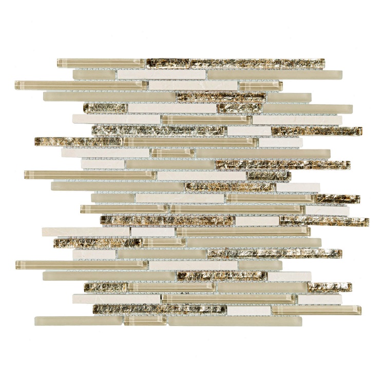 Мозаика стеклянная T-MOS CF05 Beige Mozaico De Lux