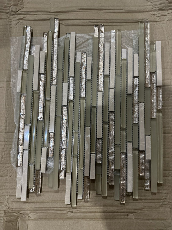 Мозаика стеклянная T-MOS CF05 Beige Mozaico De Lux