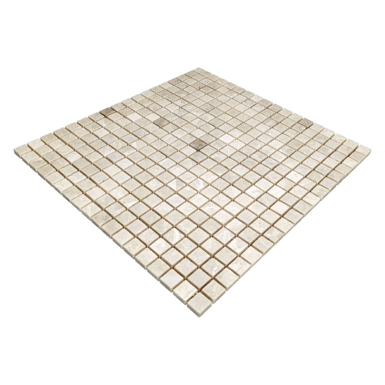 Мозаїка з мармуру Матова МКР-4СН (15x15) Victoria Beige МВ