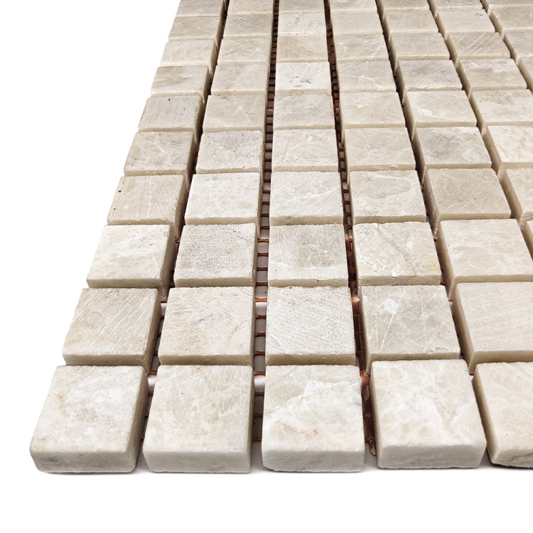 Мозаїка з мармуру Матова МКР-4СН (15x15) Victoria Beige МВ