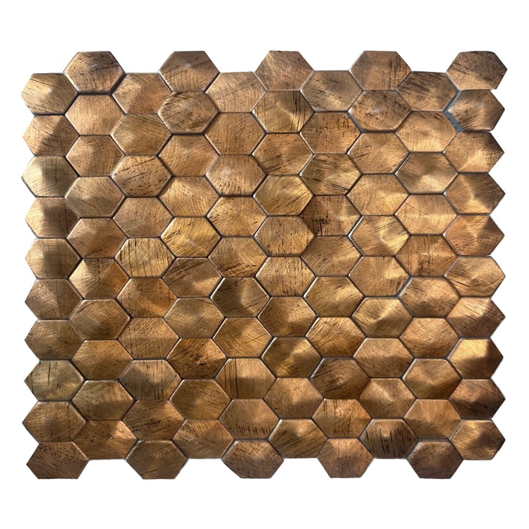 Мозаїка Mozaico de lux V-MOS VTH-601 Gold Metal 27x30 см