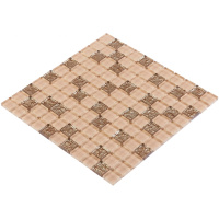 Мозаїка керамічна Kotto Ceramica GM 8003 C2 Beige gold S1/Beige white/300 х 300 х 8 ( 25 х 25 )