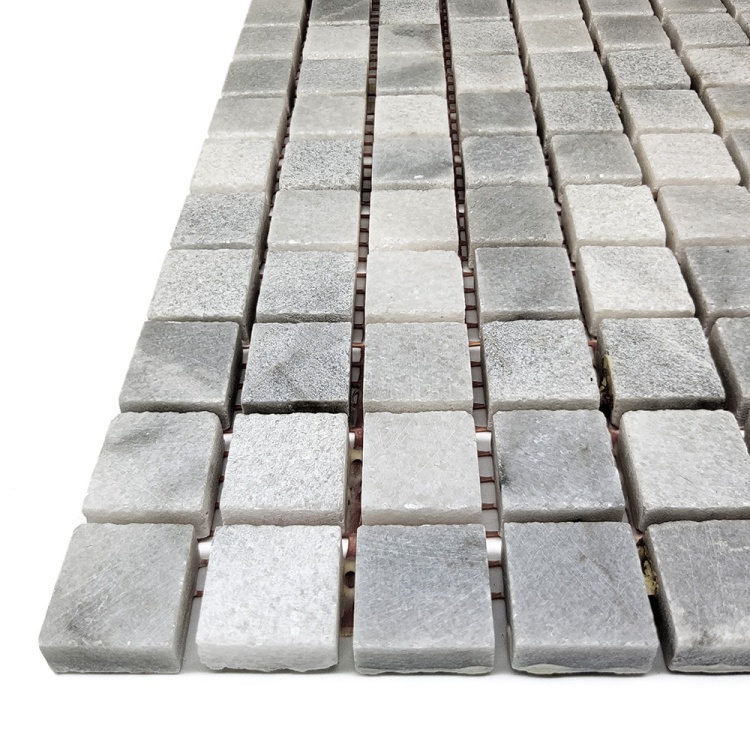 Мозаїка з мармуру Матова МКР-4СН (15x15) White Mix