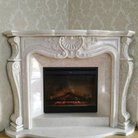 Портал для каміна Bravo Фантазія Botticino мармур бежевий прямий