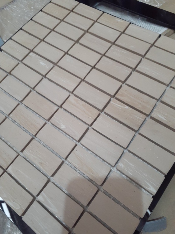 Мозаїка з керамограніту Kotto Ceramica MI7 23460112C Ambra 300 x 300 х 7 (прямокутник 23 x 46)