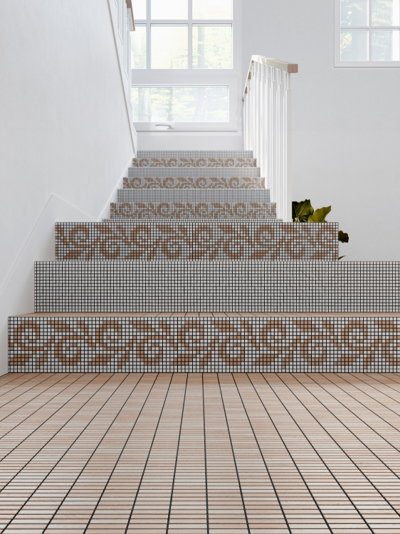 Мозаїка з керамограніту Kotto Ceramica MI7 23460112C Ambra 300 x 300 х 7 (прямокутник 23 x 46)