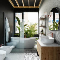 Мозаїка з керамограніту Kotto Ceramica MI7 10100601C Grigo Caldo 300 x 300 х 10 (кубок 10 x 10)