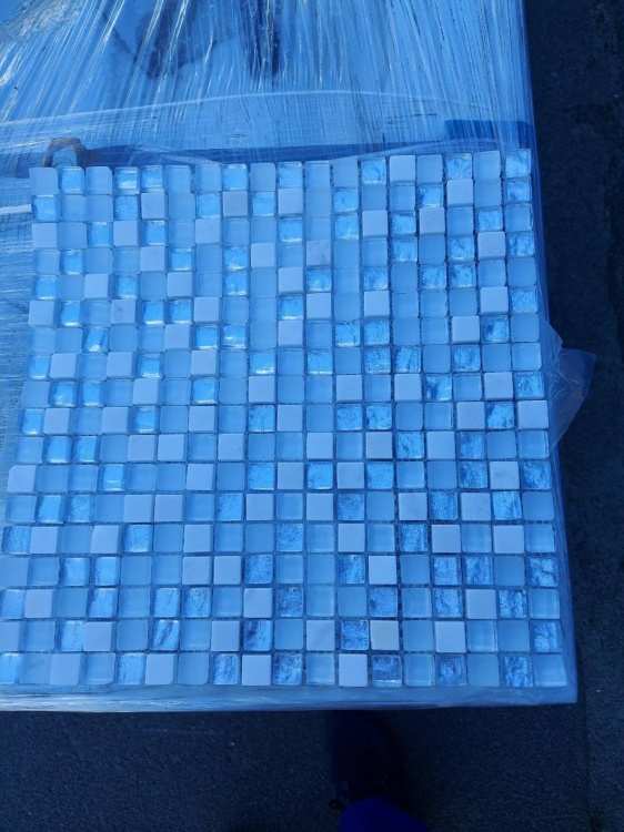 Мозаїка скляна T-MOS DF01+G01+Ariston Mozaico De Lux