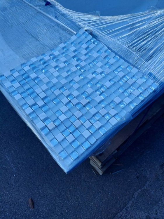 Мозаїка скляна T-MOS DF01+G01+Ariston Mozaico De Lux