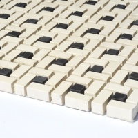 Мозаїка із керамограніту Kotto Ceramica MI7 K9101 C2 Salino/Nero 300x300x10