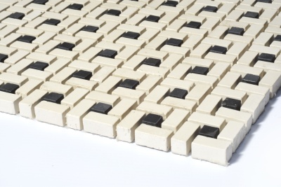 Мозаїка із керамограніту Kotto Ceramica MI7 K9101 C2 Salino/Nero 300x300x10