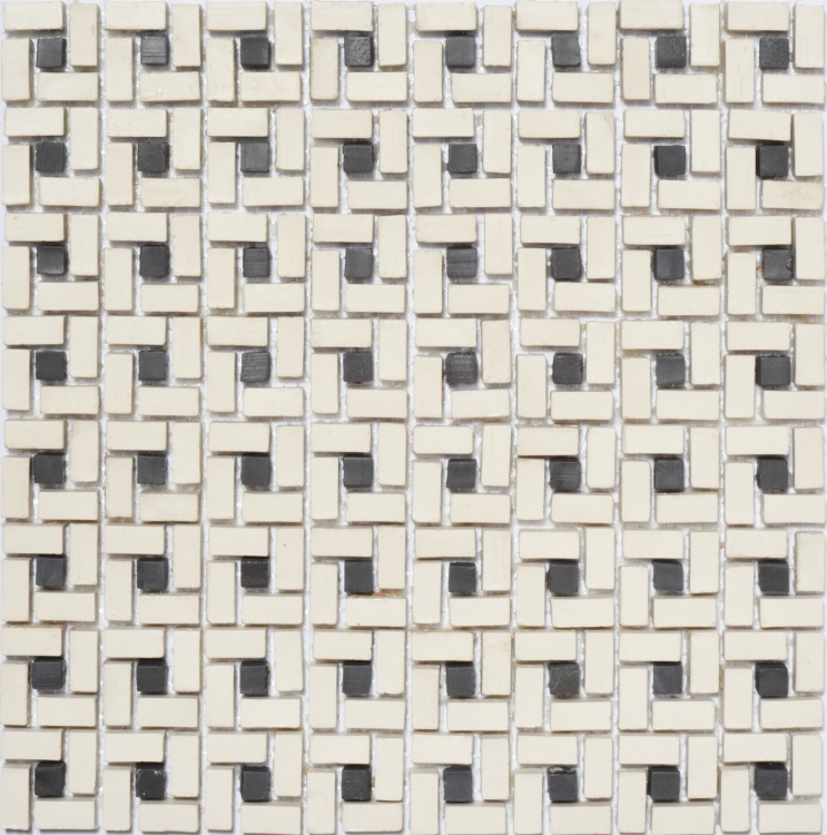 Мозаїка із керамограніту Kotto Ceramica MI7 K9101 C2 Salino/Nero 300x300x10