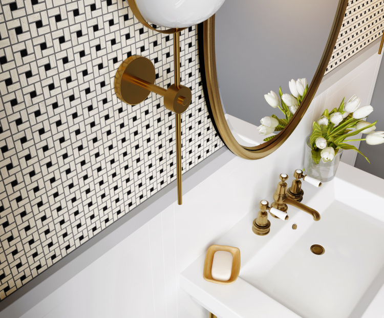 Мозаїка із керамограніту Kotto Ceramica MI7 K9101 C2 Salino/Nero 300x300x10