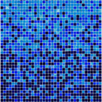 Мозаїка скляна АкваМо MX25-2-02-03-04 синьо-голуба розтяжка градієнт 1912x317x4 мм в душеву сауну спа хамам