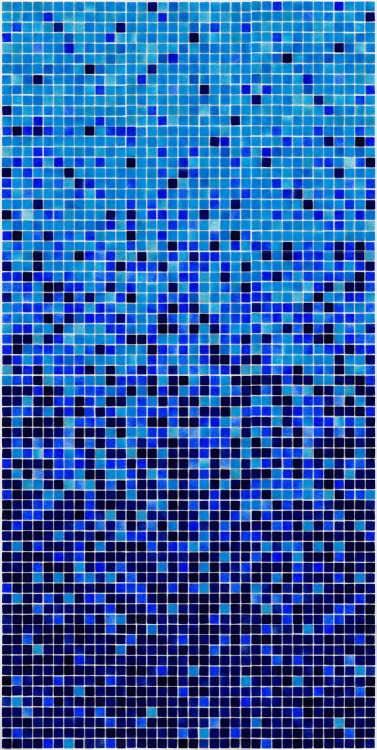 Мозаїка скляна АкваМо MX25-2-02-03-04 синьо-голуба розтяжка градієнт 1912x317x4 мм в душеву сауну спа хамам