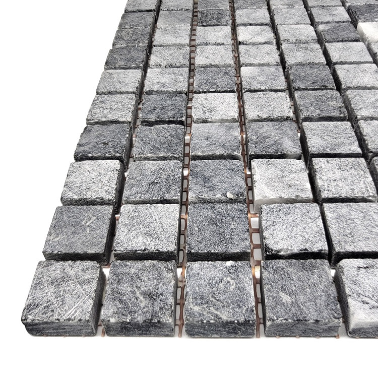 Мозаїка з мармуру Матова МКР-4СН (15x15) Black