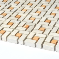 Мозаїка із керамограніту Kotto Ceramica MI7 K9102 C2 Grigio Caldo/Dorato 300x300x10