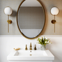 Мозаїка із керамограніту Kotto Ceramica MI7 K9102 C2 Grigio Caldo/Dorato 300x300x10