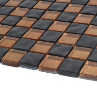 Мозаїка керамічна Kotto Ceramica GM 8013 CC Brown Gold/Black pearl S4/300 х 300 х 8 ( 25 х 25 )