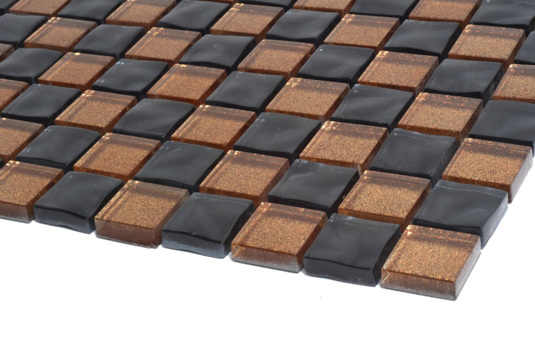 Мозаїка керамічна Kotto Ceramica GM 8013 CC Brown Gold/Black pearl S4/300 х 300 х 8 ( 25 х 25 )