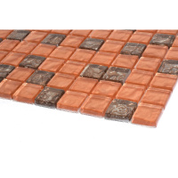 Мозаїка керамічна Kotto Ceramica GM 8017 C2 Brown S2 Rose/Bronze S7/300 х 300 х 8 ( 25 х 25 )