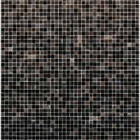 Мозаїка скляна АкваМо MX25-2-09-16G-16BG сіро-коричнева розтяжка градієнт 1912x317x4 мм в спа баню сауну хамам